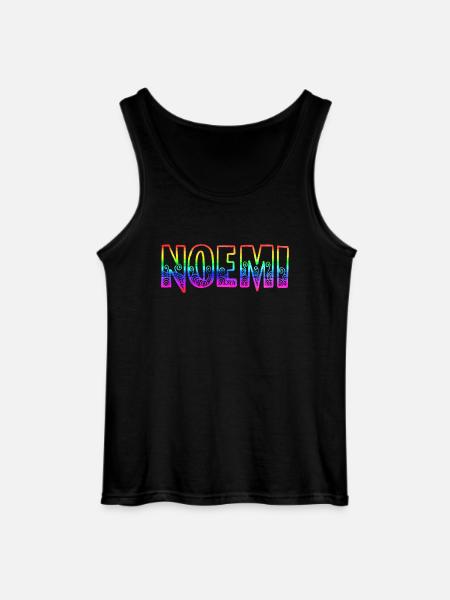 noemi rs rainbow - Gildan Men’s Tank Top - black