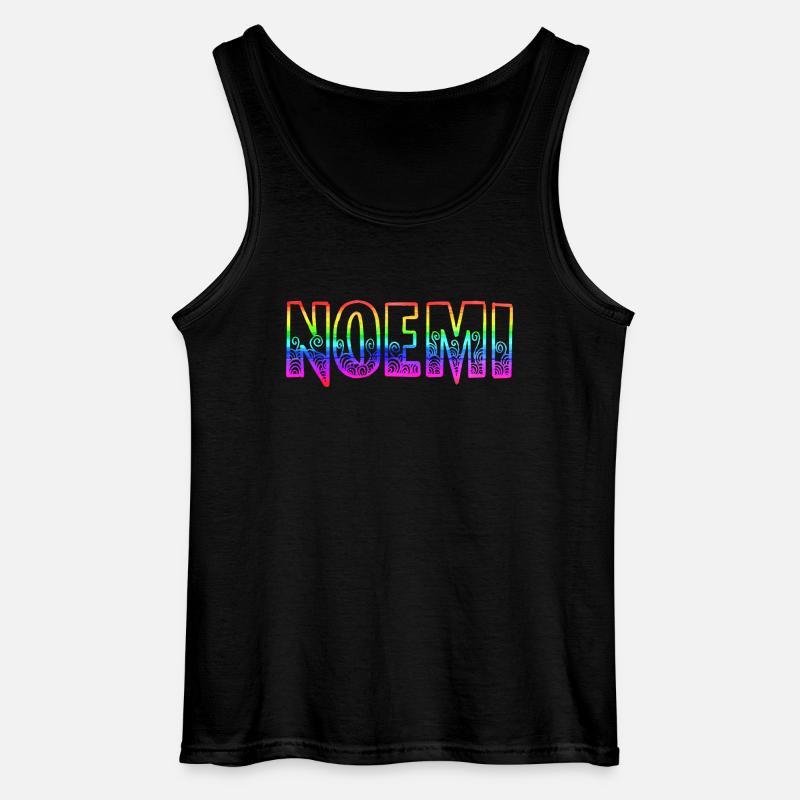 noemi rs rainbow - Gildan Men’s Tank Top - black
