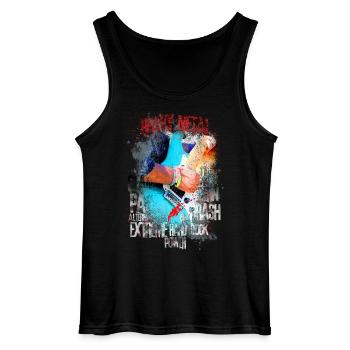 Heavy Metal - Débardeur Gildan Homme - noir - Devant - AI Model Male 185 dark (185cm)