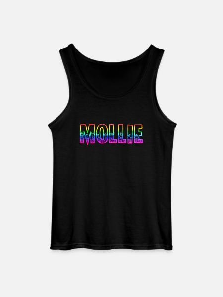 mollie rs rainbow - Gildan Men’s Tank Top - black