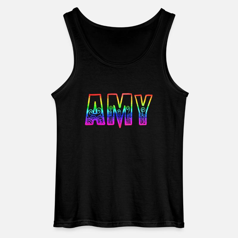 amy rs regenbogen - Gildan Männer Tank Top - Schwarz