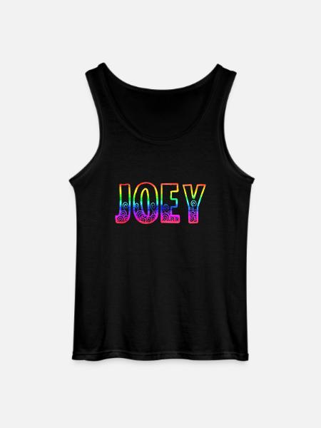 joey rs rainbow - Gildan Men’s Tank Top - black