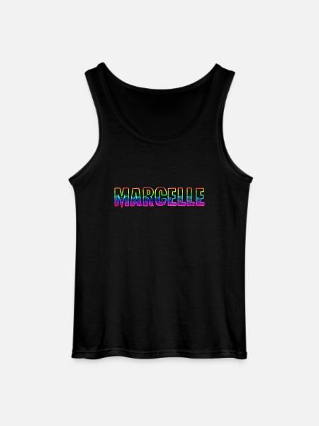 marcelle rs rainbow - Gildan Men’s Tank Top - black