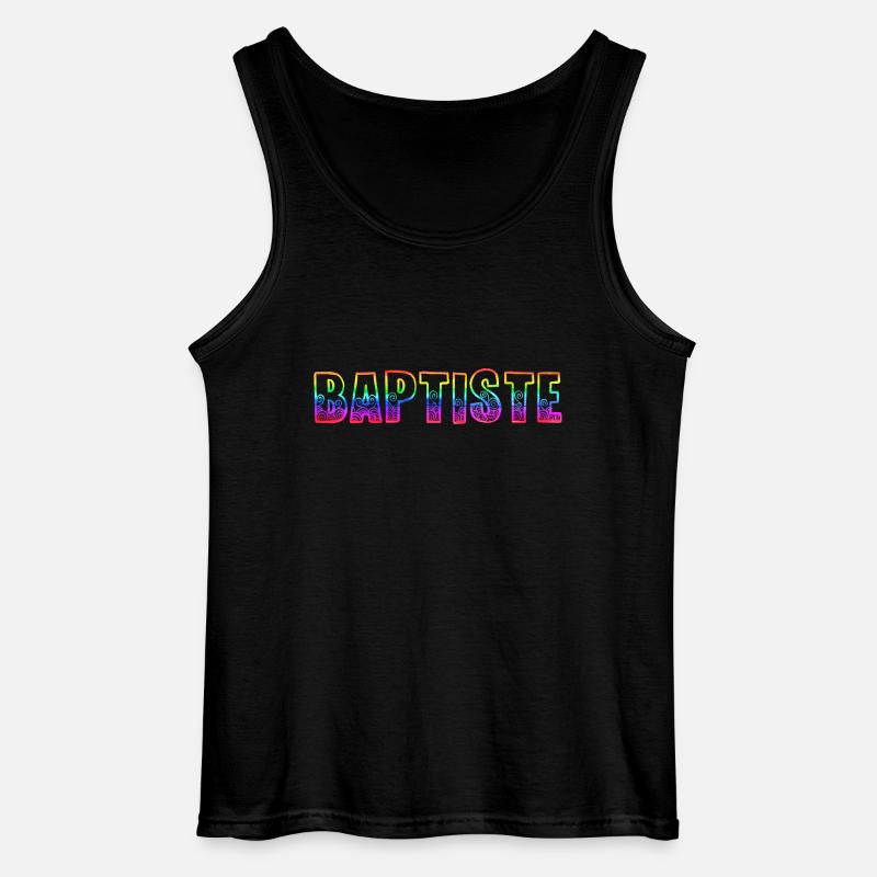 baptiste rs regenbogen - Gildan Männer Tank Top - Schwarz
