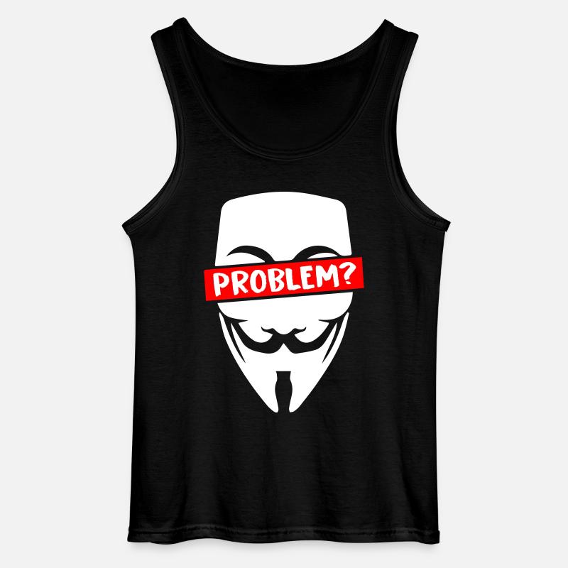 Problem Anonymous - Gildan Männer Tank Top - Schwarz