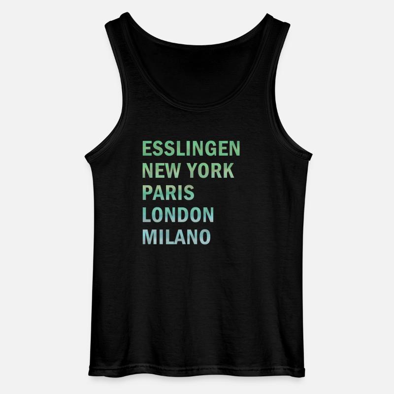 Metropole Esslingen - Gildan Männer Tank Top - Schwarz