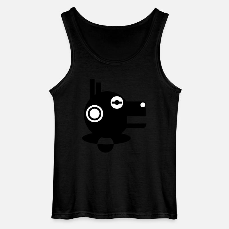 aliencow - Gildan Männer Tank Top - Schwarz
