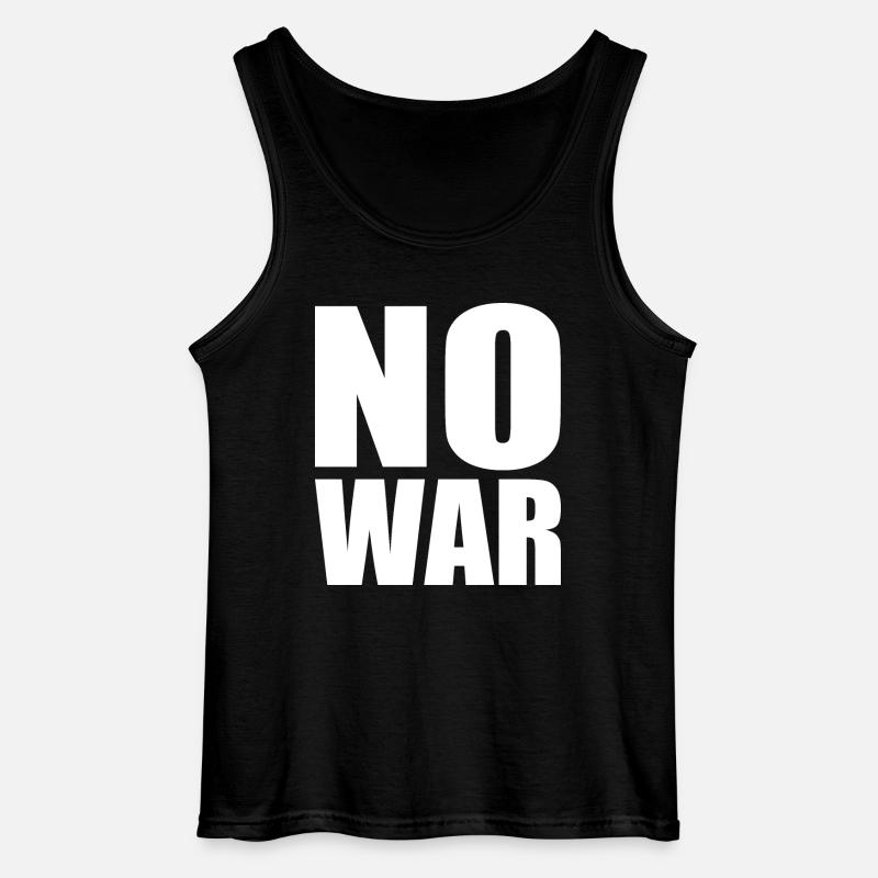 No war - Gildan Männer Tank Top - Schwarz