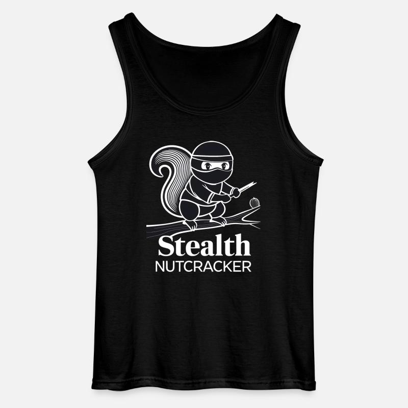Ninja-Eichhörnchen - Gildan Männer Tank Top - Schwarz