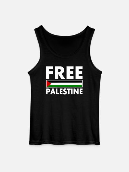 Free palestine - Gildan Men’s Tank Top - black