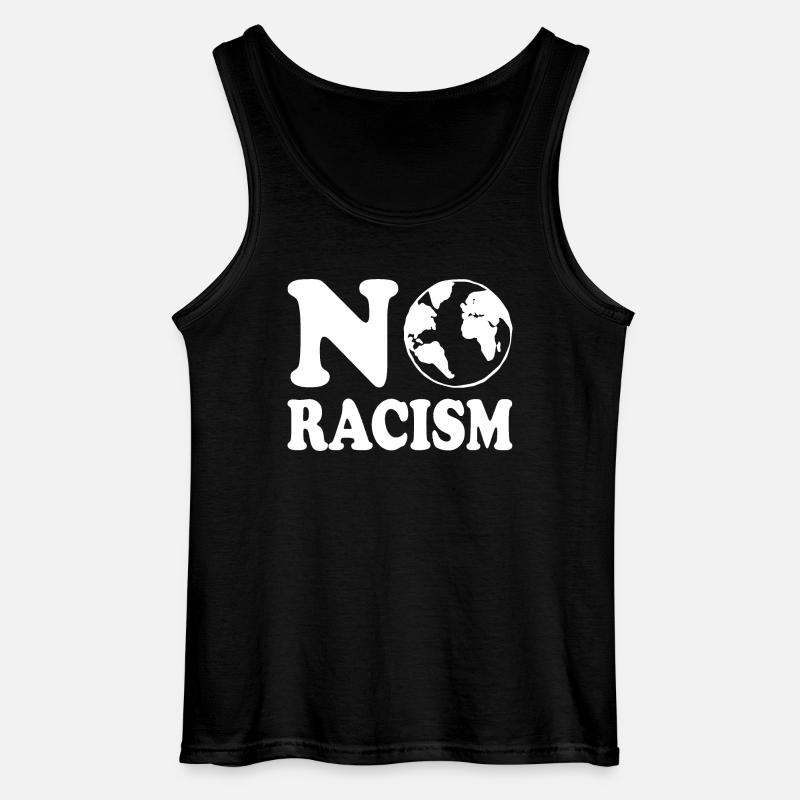 No racism - Gildan Männer Tank Top - Schwarz