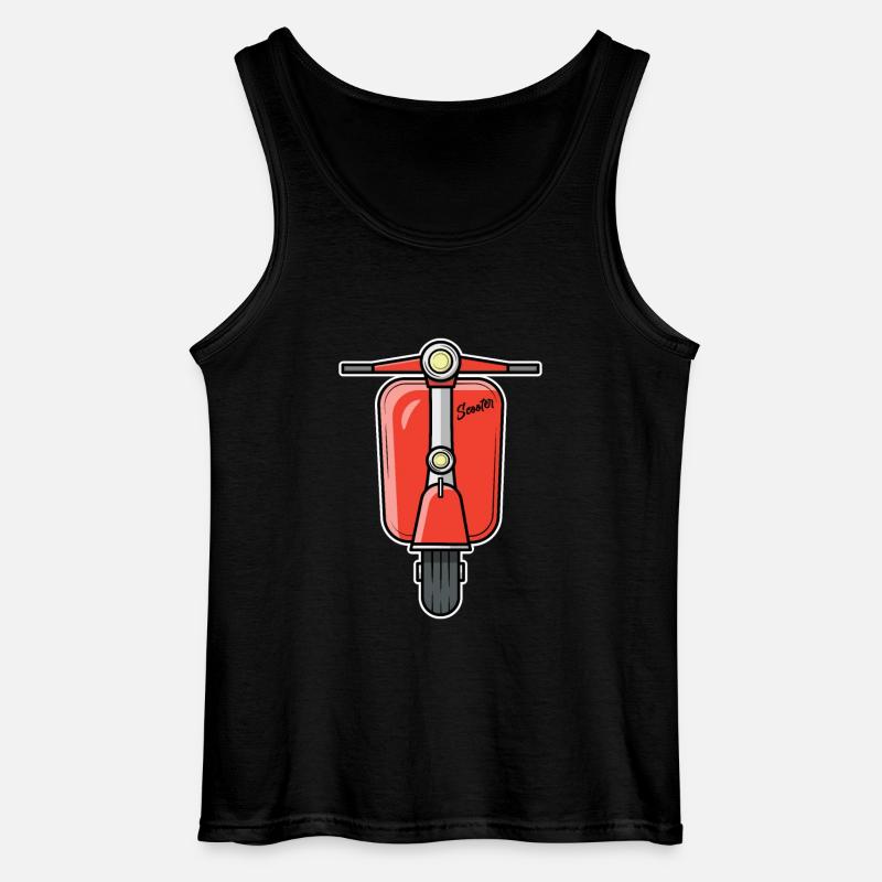 Scooter Motorroller Roller rot - Gildan Männer Tank Top - Schwarz