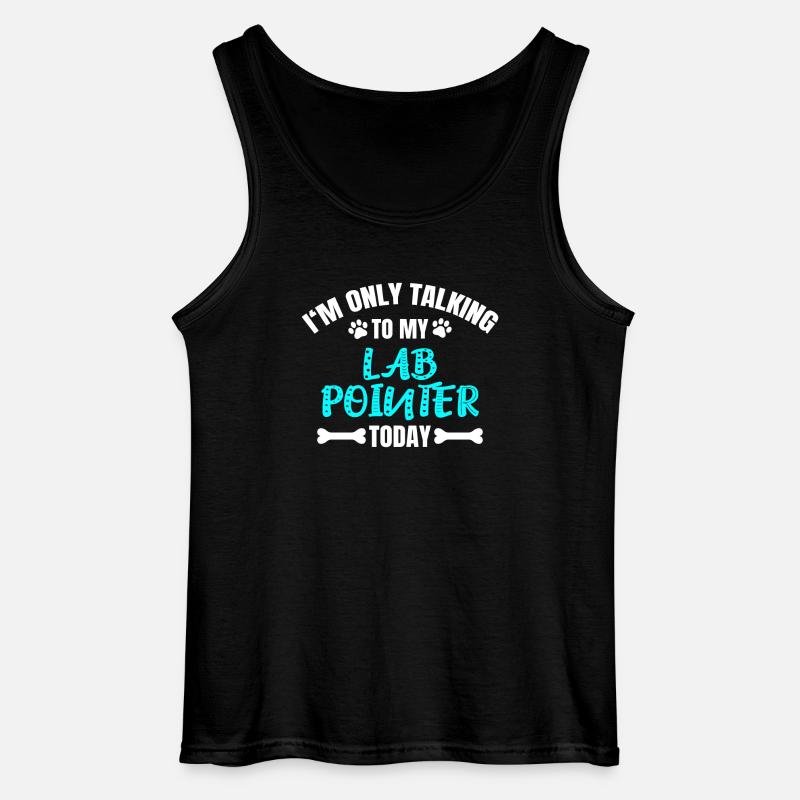 Lab Pointer - Gildan Männer Tank Top - Schwarz