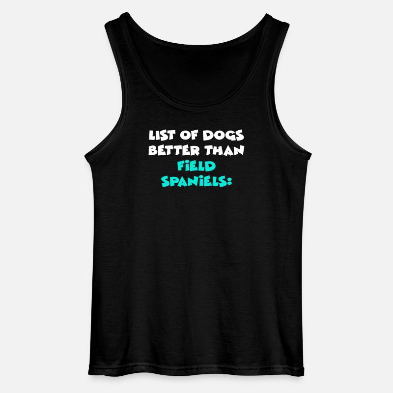 Field Spaniel - Gildan Men’s Tank Top - black
