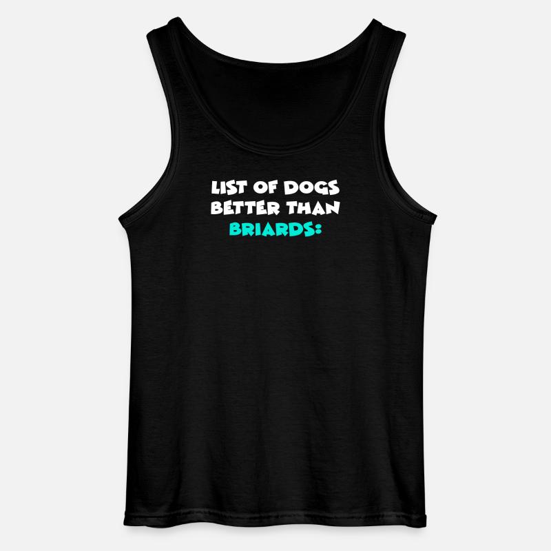 Briard - Gildan Men’s Tank Top - black