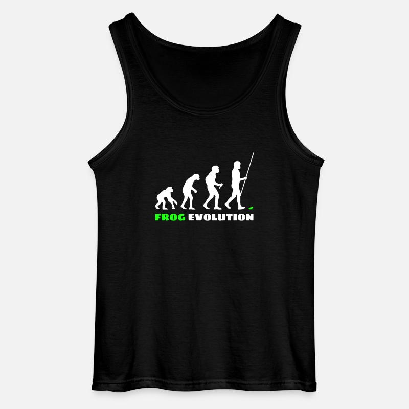 Frog Evolution - Gildan Men’s Tank Top - black
