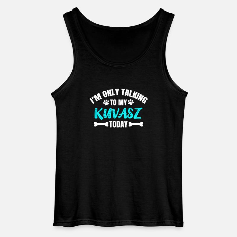 Kuvasz - Gildan Männer Tank Top - Schwarz