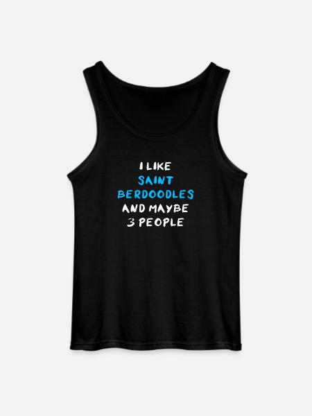 Saint Berdoodle - Gildan Men’s Tank Top - black