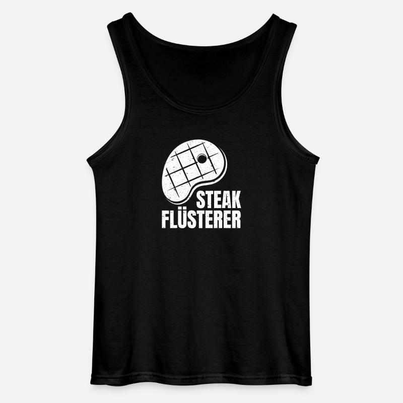 Steak Whisperer - Gildan Men’s Tank Top - black