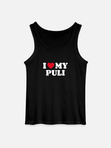 J’aime mon Puli - Débardeur Gildan Homme - noir