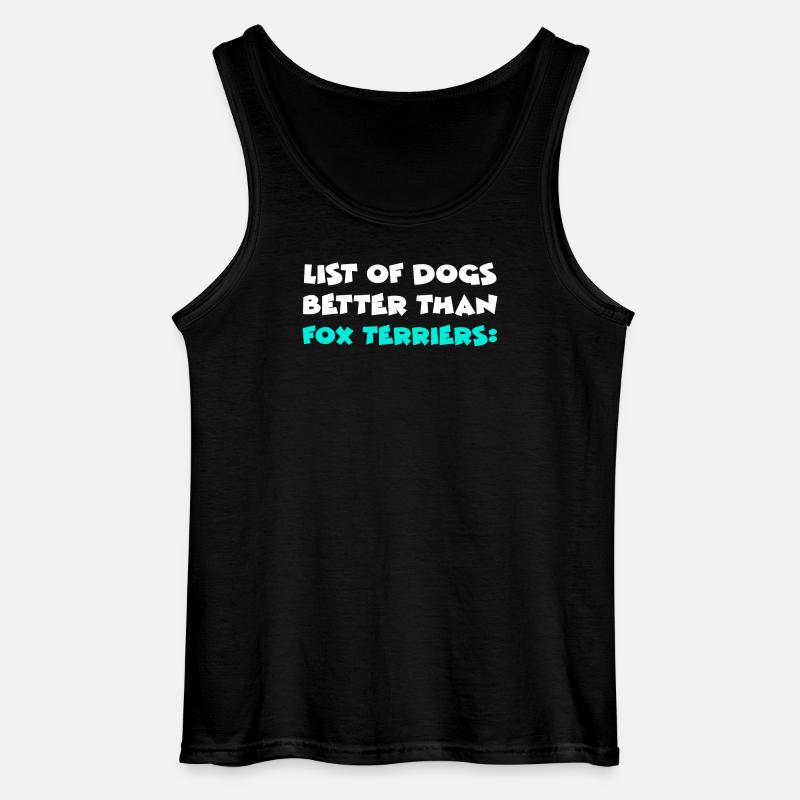 Fox Terrier - Gildan Men’s Tank Top - black