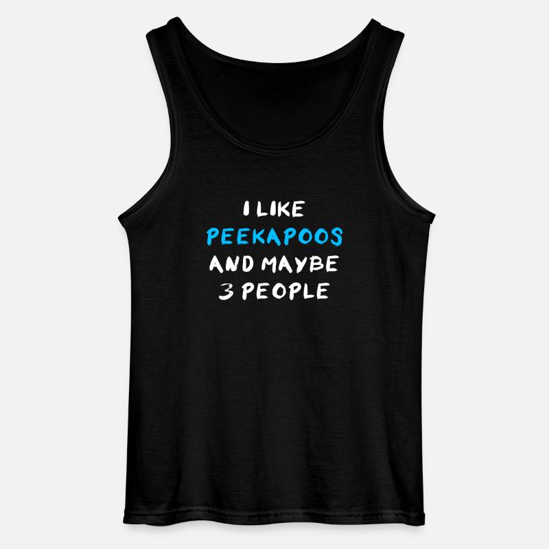 Peekapoo - Gildan Männer Tank Top - Schwarz