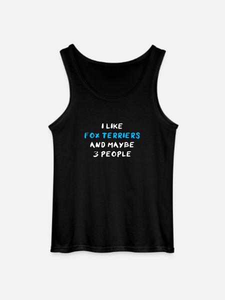 Fox Terrier Foxterrier - Gildan Men’s Tank Top - black
