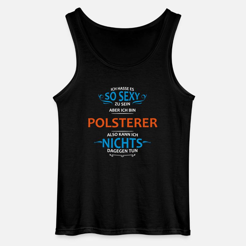 Polsterer Beruf - Gildan Männer Tank Top - Schwarz
