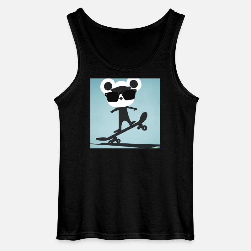 Skater Bär - Gildan Männer Tank Top - Schwarz