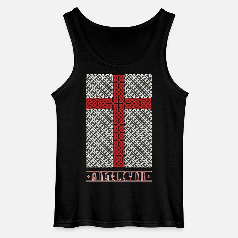 Wikingerstil England Flagge - Gildan Männer Tank Top - Schwarz