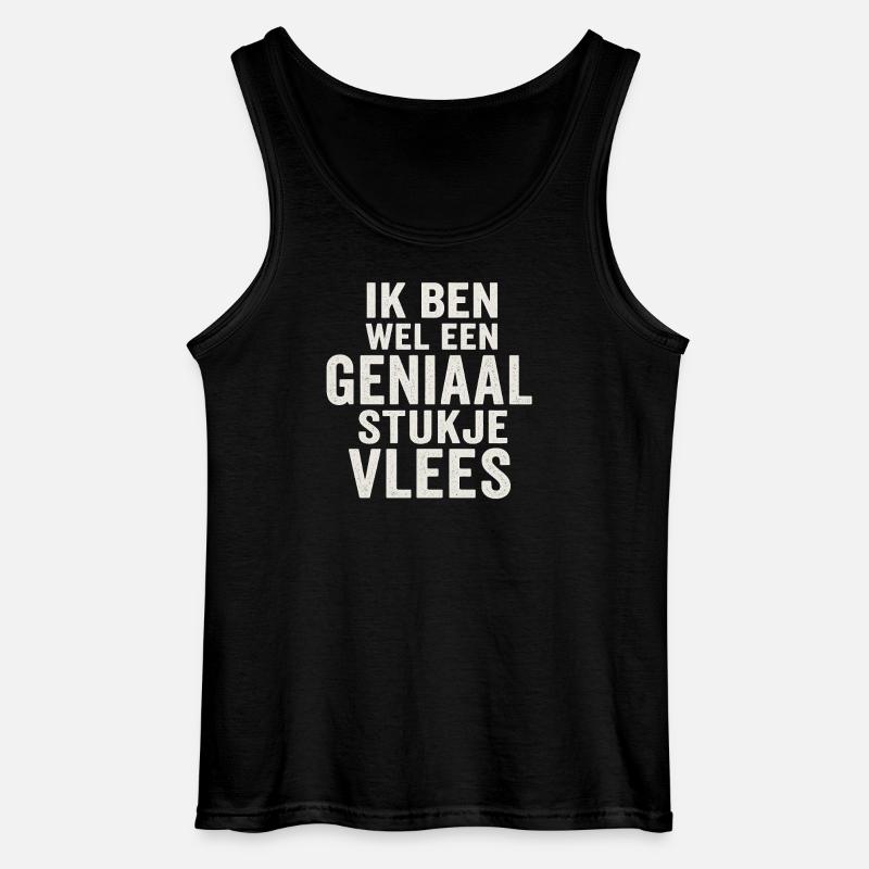 Genialer Fleisch-Tippfehler - Gildan Männer Tank Top - Schwarz