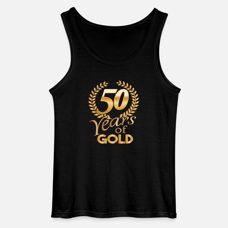 Anni d'oro 50 anni d'oro camicia - Canotta da uomo Gildan - nero