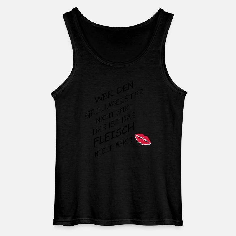 Fleisch nicht wert - Gildan Männer Tank Top - Schwarz