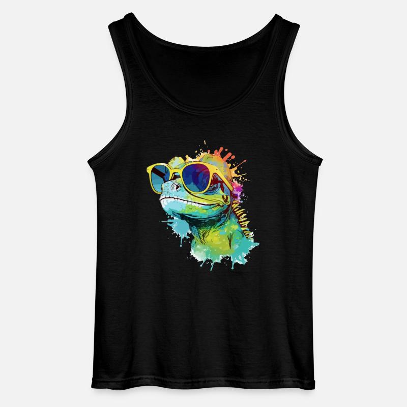 Doko die Eidechse - Gildan Männer Tank Top - Schwarz