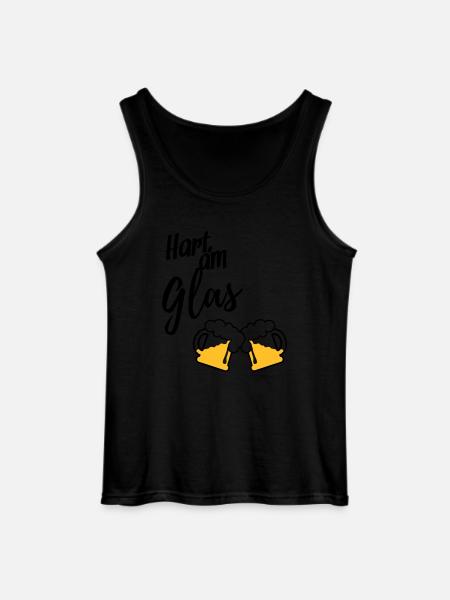 Hart am Glas - Gildan Männer Tank Top - Schwarz