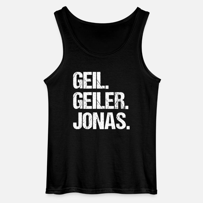 Jonas - Gildan Männer Tank Top - Schwarz