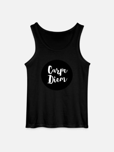 CARPE DIEM - Gildan Männer Tank Top - Schwarz
