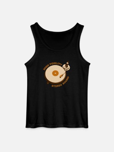Reto Turntable - Gildan Men’s Tank Top - black