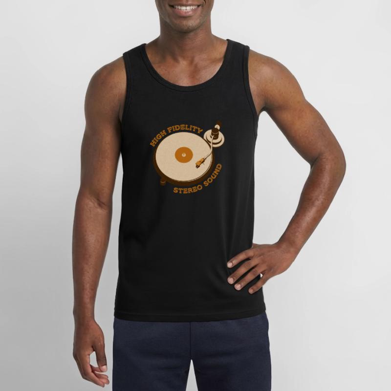 Reto Turntable Gildan Men’s Tank Top