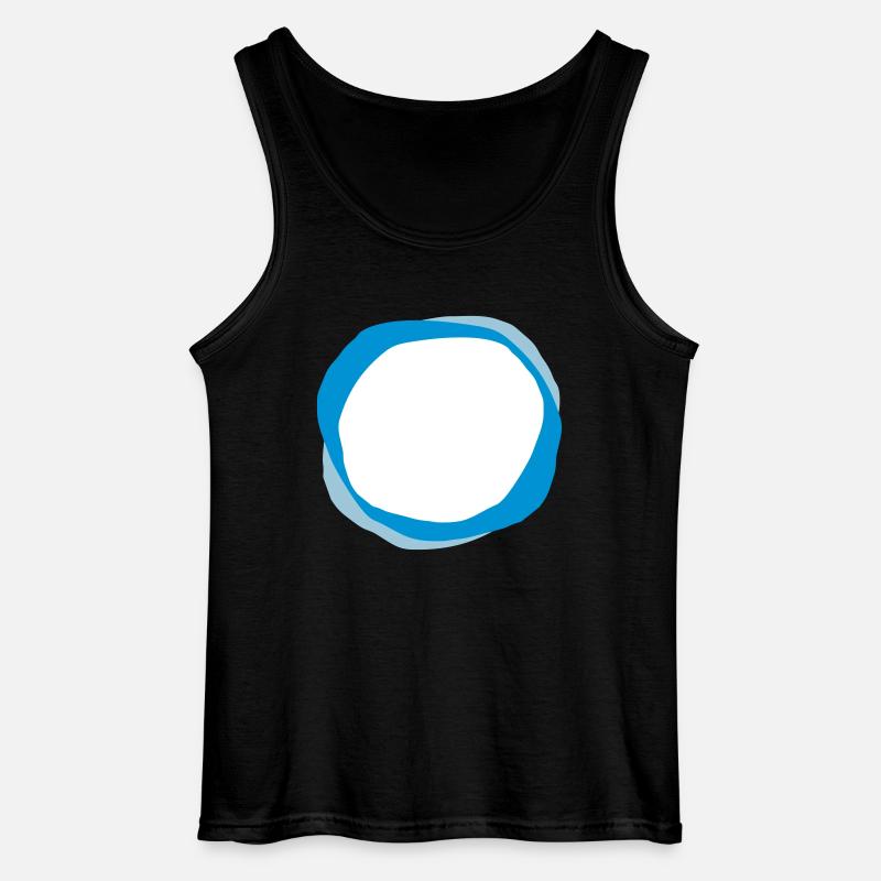 Psychedelische Kreise - Gildan Männer Tank Top - Schwarz