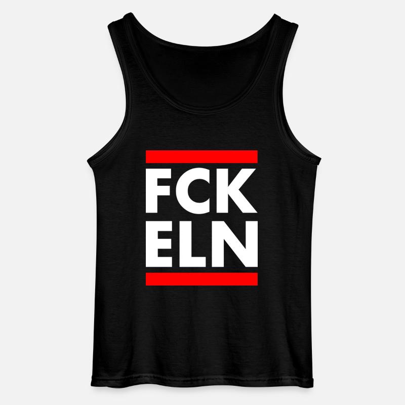 Fck eln - Gildan Männer Tank Top - Schwarz