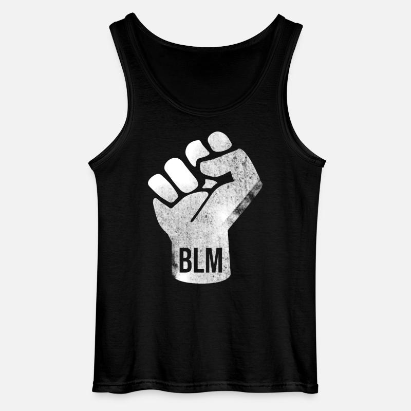 BLM Faust Design - Gildan Männer Tank Top - Schwarz