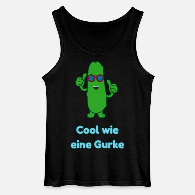 Cool wie eine Gurke - Gildan Männer Tank Top - Schwarz