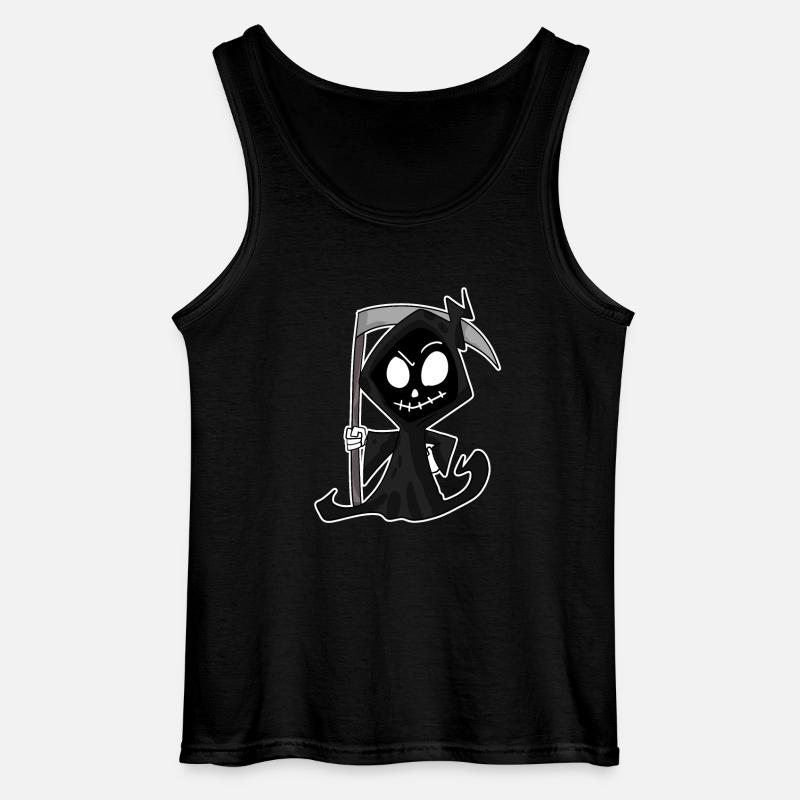 Sensenmann mit Sense - Gildan Männer Tank Top - Schwarz