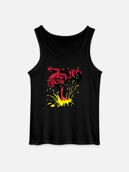 splash - Gildan Männer Tank Top - Schwarz
