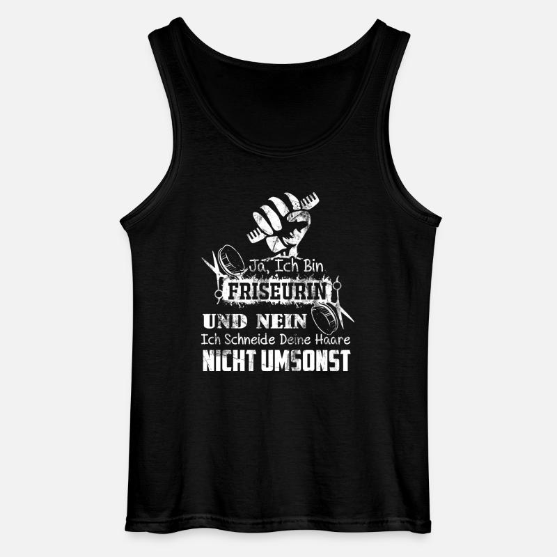 Ich bin eine Friseurin - Gildan Männer Tank Top - Schwarz
