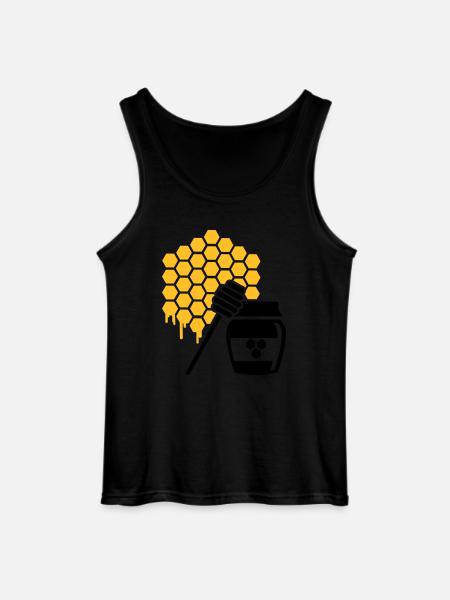 Honig - Gildan Männer Tank Top - Schwarz