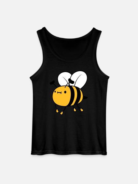 Flying cute bee - Gildan Men’s Tank Top - black