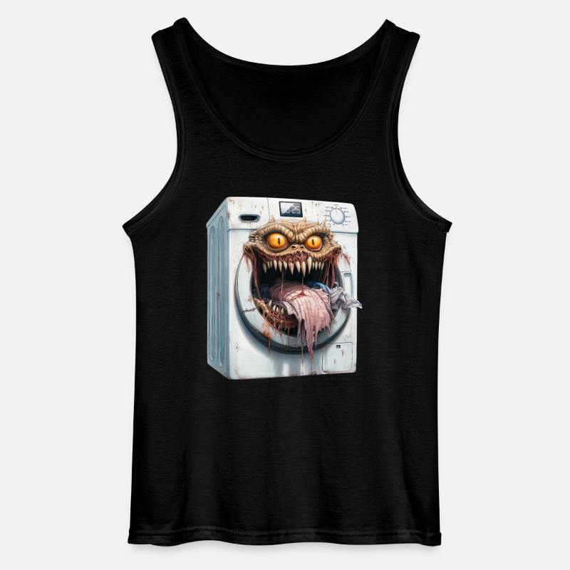 Dämonische Waschmaschine - Gildan Männer Tank Top - Schwarz