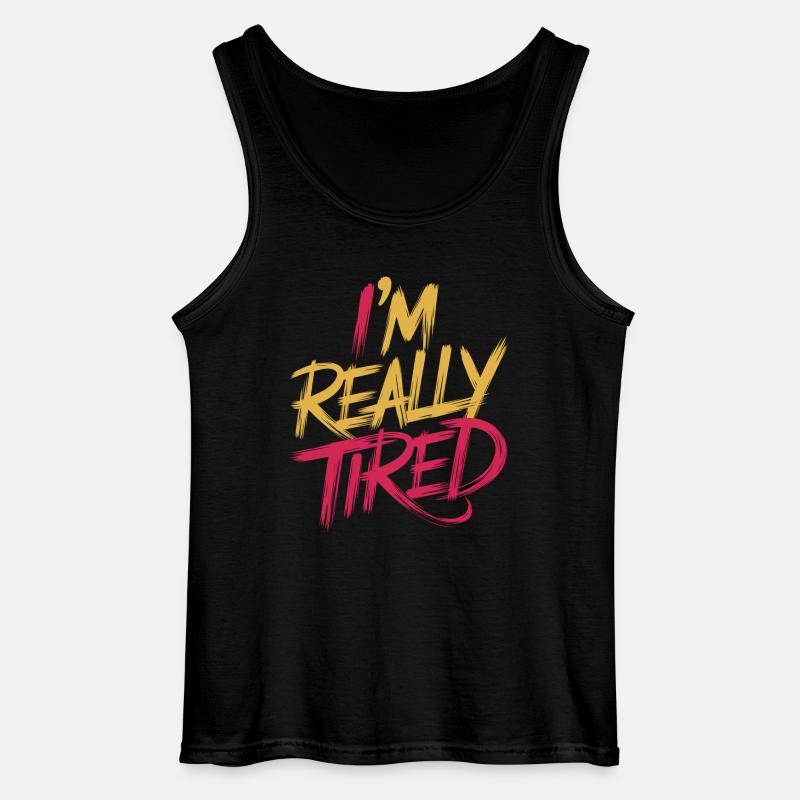 I'm Really Tired 13 - Gildan Männer Tank Top - Schwarz